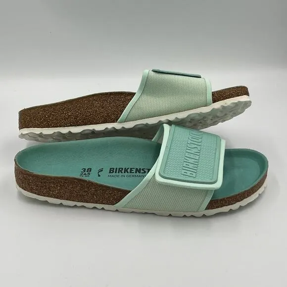 Birkenstock Tema Mint Textile Sandals Slides 38 / 7 Narrow