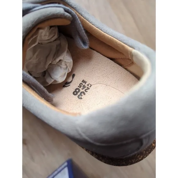 Birkenstock Wrigley Boost Sole Comfort Sneakers Grey Suede