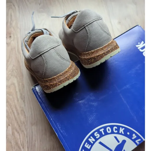 Birkenstock Wrigley Boost Sole Comfort Sneakers Grey Suede