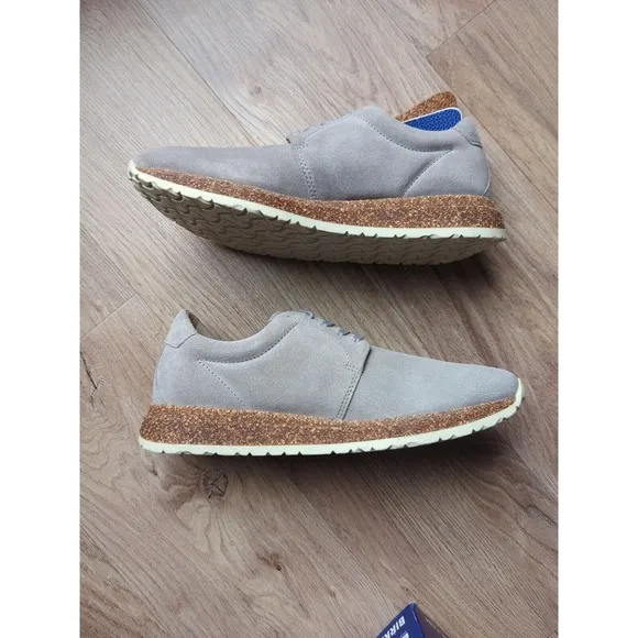Birkenstock Wrigley Boost Sole Comfort Sneakers Grey Suede