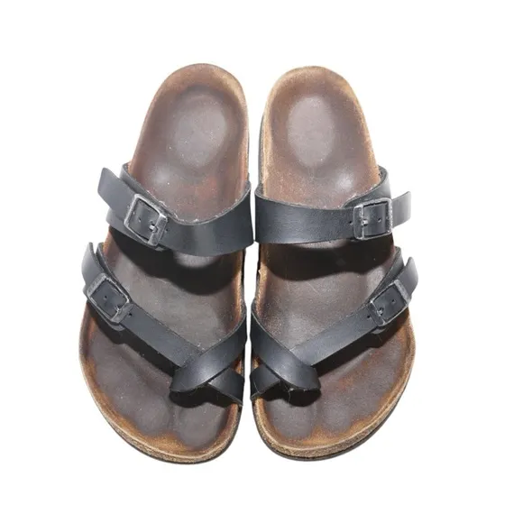 Birkenstock Yara Black Strap Sandals, Size 36