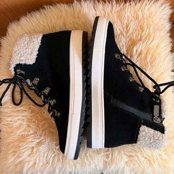 Blonde Shylo Black Suede Hiking Sneakers Sz-9