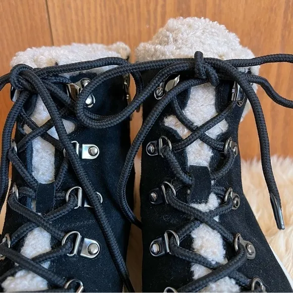 Blonde Shylo Black Suede Hiking Sneakers Sz-9
