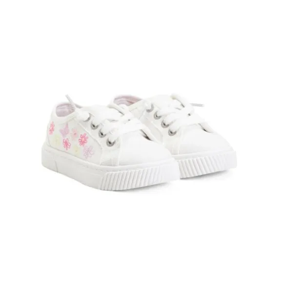 BLOWFISH White Multi Canvas Carly Embroidered Sneakers (Toddler Little Kid)