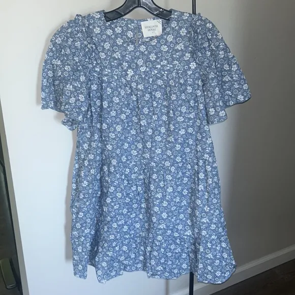 Blue and White Floral Romy Mini DressHYACINTH HOUSE
