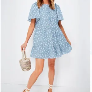 Blue and White Floral Romy Mini DressHYACINTH HOUSE