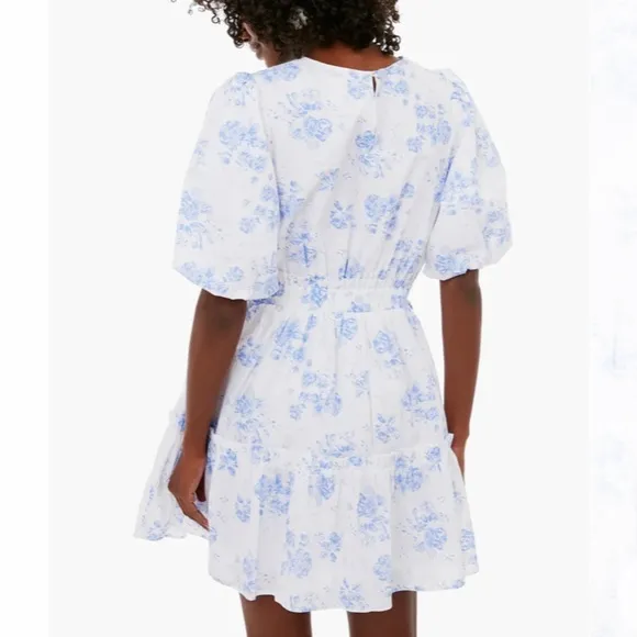 Blue Chintz Terry Mini DressHYACINTH HOUSE