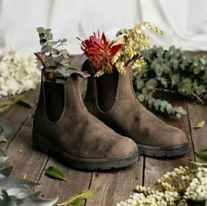Blundstone Rustic Brown 585 Chelsea Boots Elastic Ankle Booties Boho AU5 | 8US