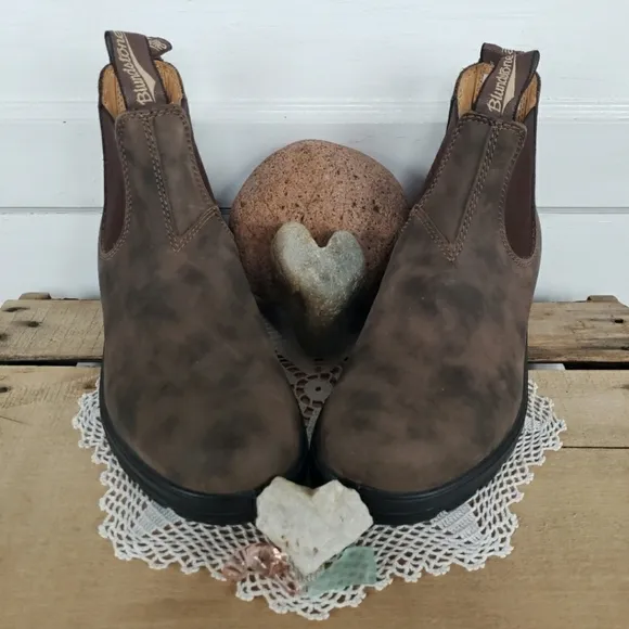 Blundstone Rustic Brown 585 Chelsea Boots Elastic Ankle Booties Boho AU5 | 8US