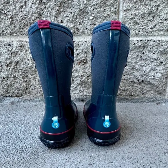 BOGS Solid Classics Insulated Boots Kids 12 Eu 29 Blue Waterproof Winter Boot Bo