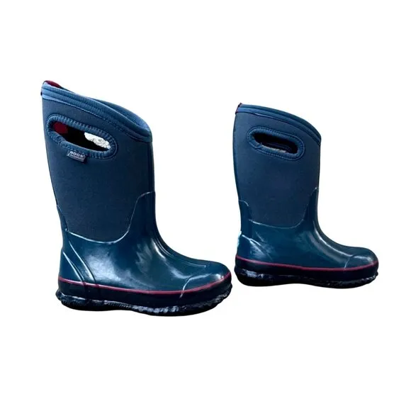 BOGS Solid Classics Insulated Boots Kids 12 Eu 29 Blue Waterproof Winter Boot Bo
