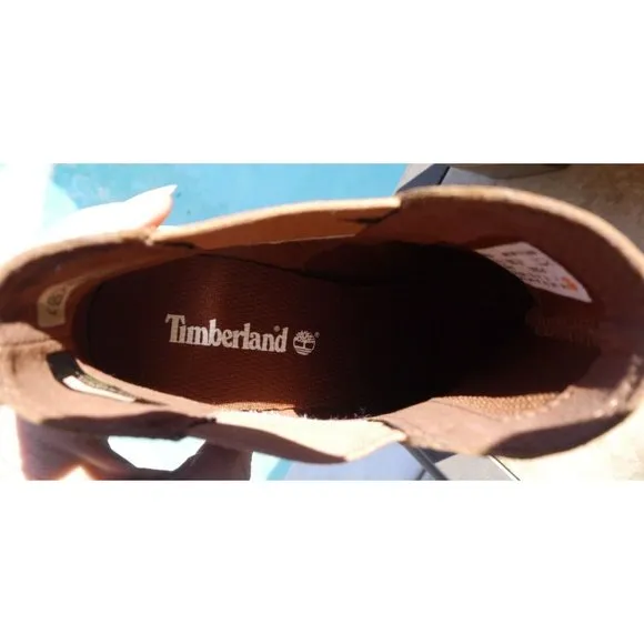 Boots Timberland Women's Brynlee Park Chelsea Pull On Brown Leather Bootie A1Z5G