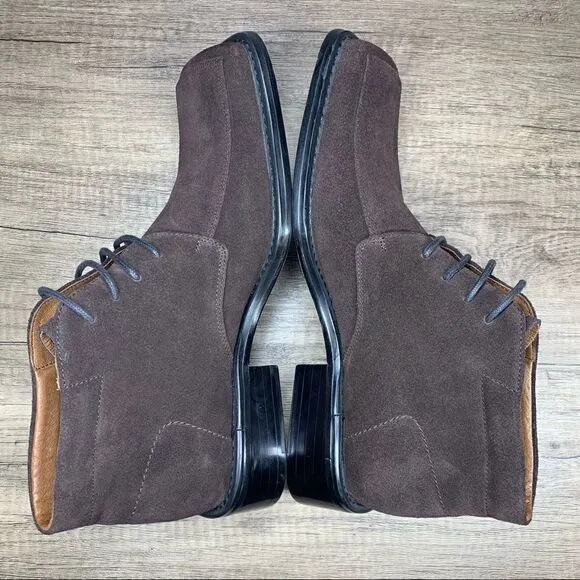 Borgesi Beverly Hills Collection~NWOT~Brown Suede Ankle Boots~Size:42