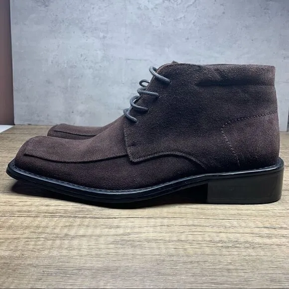 Borgesi Beverly Hills Collection~NWOT~Brown Suede Ankle Boots~Size:42