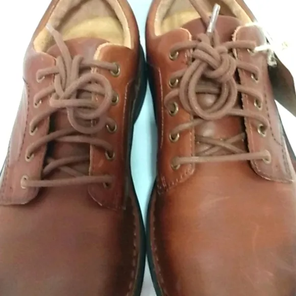 BORN BROWN LEATHER LACE UP LOAFERS NWT SIZE 8