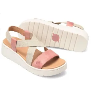 Born Kasady Sandals Pink Soft Leather Size 8