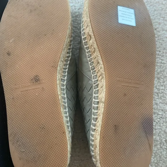 Bottega Veneta EUC 39 sz 9 signature woven espadrilles flats original box bag