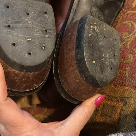 Boulet Cowboy Boots two tone size 9 - have been resoled!