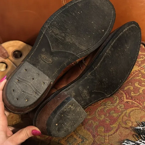 Boulet Cowboy Boots two tone size 9 - have been resoled!