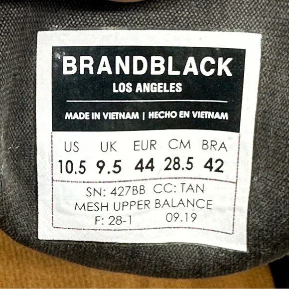 Brand Black Sneakers. Size 10.5