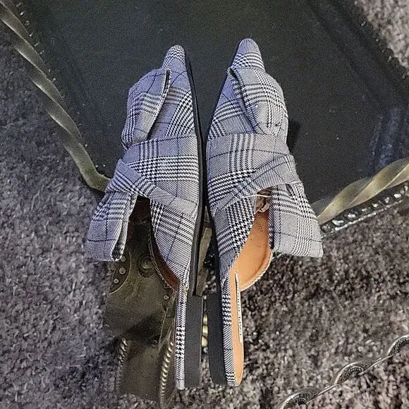 BRAND NEW CAPE ROBBIN  POINTED TOE WOMEN&quot;S BOWTIE MULE LOAFERS SLIP-ON FLAT