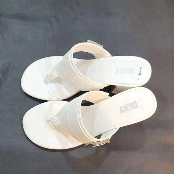 BRAND NEW DKNY BLOCK HEEL  THONG SANDAL