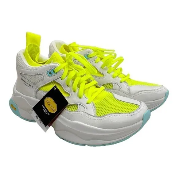 Brandblack Saga Sneakers Trainers White Lime Size 10 New