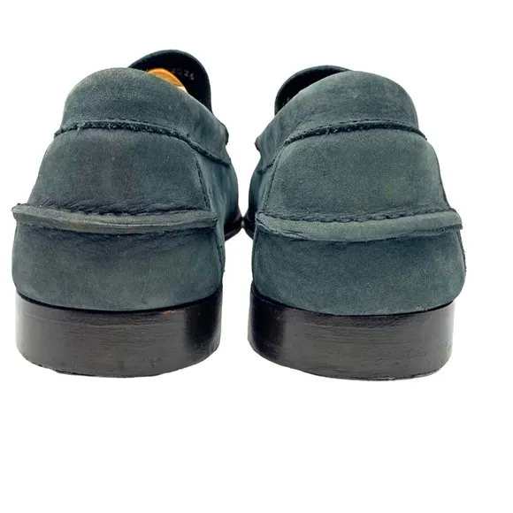 Brooks Brothers 5229 Hand Sewn Nubuck Moc‎ Toe Tassel Loafers