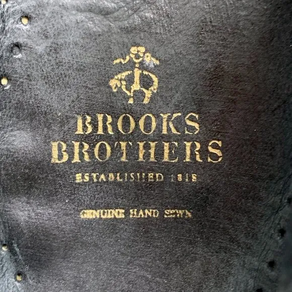 Brooks Brothers 5229 Hand Sewn Nubuck Moc‎ Toe Tassel Loafers
