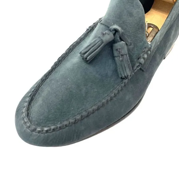 Brooks Brothers 5229 Hand Sewn Nubuck Moc‎ Toe Tassel Loafers