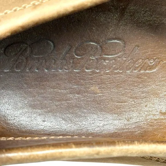 Brooks Brothers Mens Taupe Nubuck Moc Toe‎ Slip On Casual Loafers