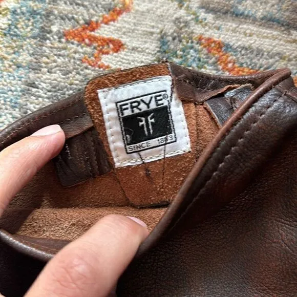 Brown Frye Pull on Leather Boots - 7