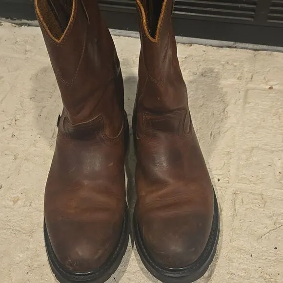 Brown justin leather Pull-On Boots