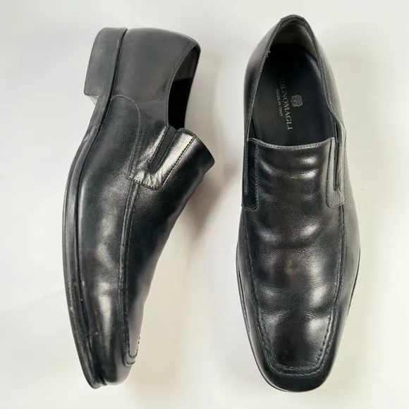Bruno Magli Men's Raging Slip on Loafers Black Size 11