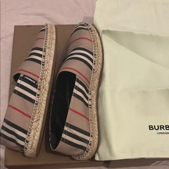 Burberry Striped Espadrilles