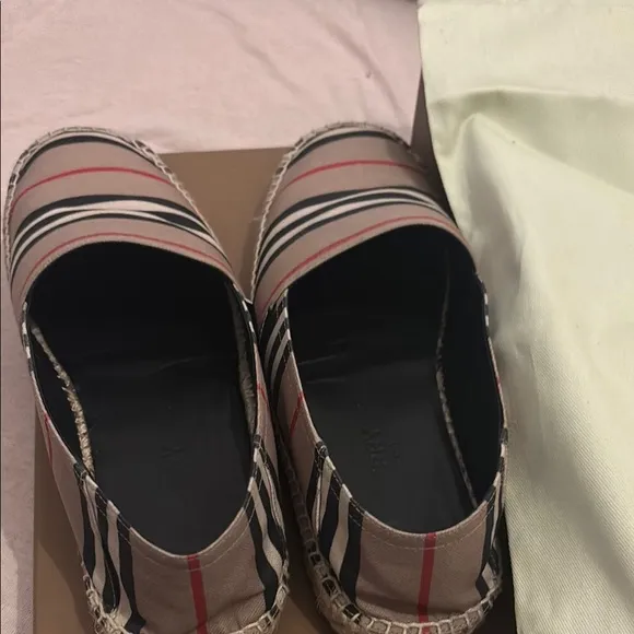 Burberry Striped Espadrilles