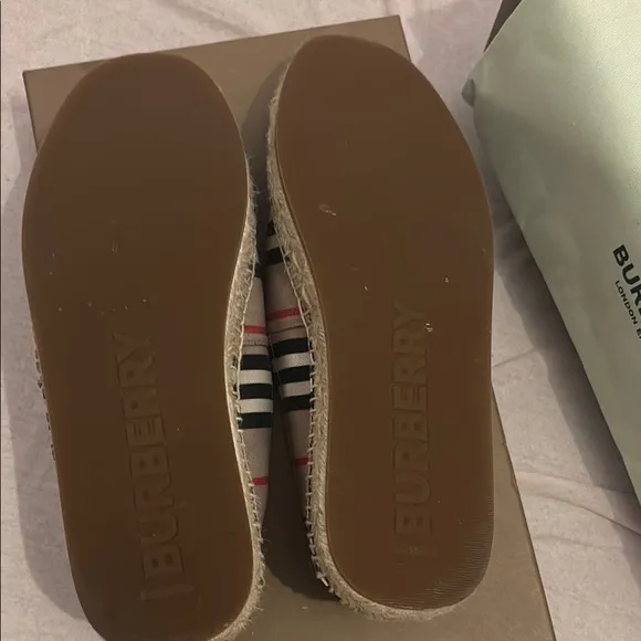 Burberry Striped Espadrilles