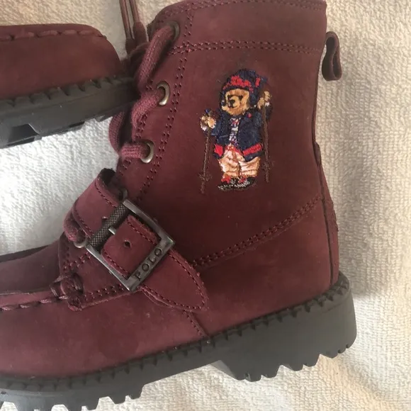 Burgundy Polo Boots