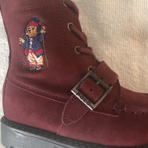 Burgundy Polo Boots