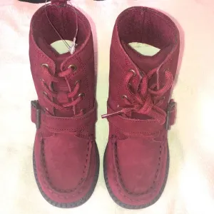 Burgundy Polo Boots