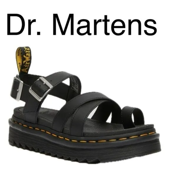 (C) Dr. Martens Avry Hydro Leather Strap Adjustable Sandals Women's sizes 6 &amp; 10