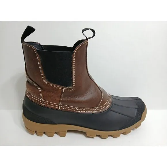 Cabelas Men’s Size 12 Duck Rubber Leather Thinsulate Waterproof Pull On Boots