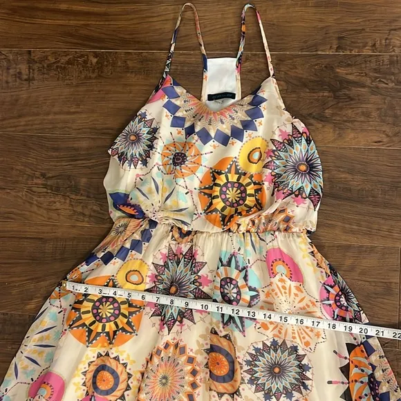 Cals Maxi Lightweight Sheer Flowy Dress , Sz. S.