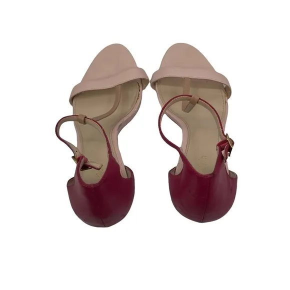 Calvin Klein Pink Laken Almond Toe Heeled Sandals Size 9 Women’s