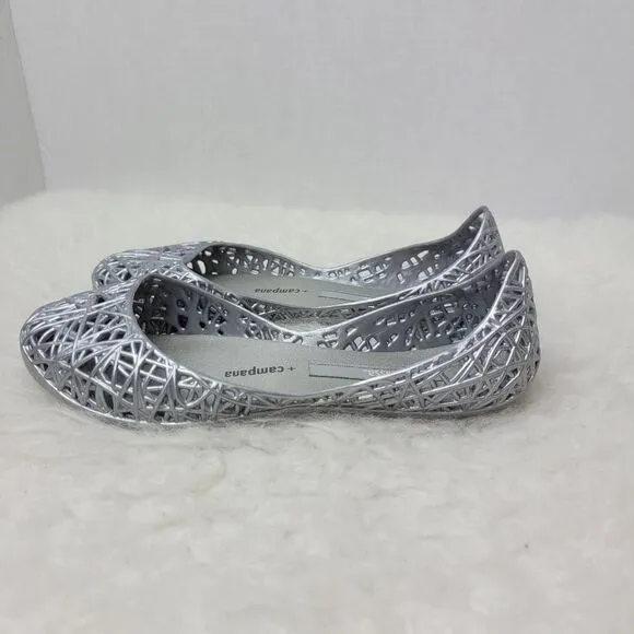Campana Zig Zag Iv Inf 06458 Silver Kids Shoes Size 13