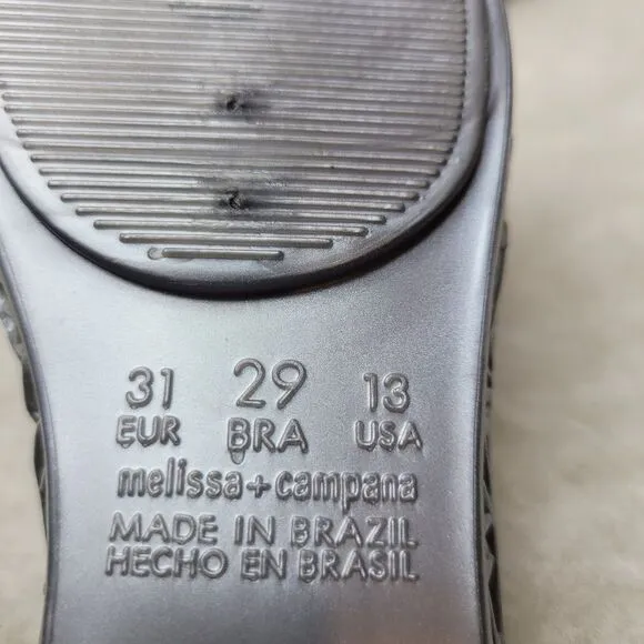 Campana Zig Zag Iv Inf 06458 Silver Kids Shoes Size 13