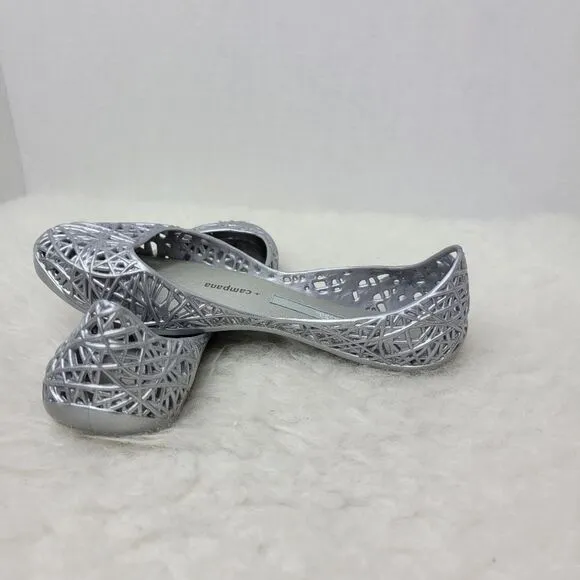 Campana Zig Zag Iv Inf 06458 Silver Kids Shoes Size 13