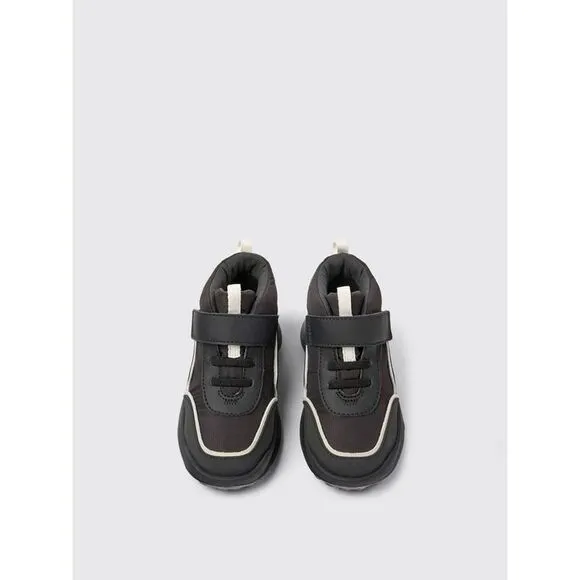 Camper Crclr sneakers in recycled polyester and leather Kids Black