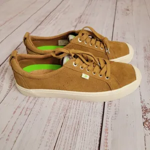 Cariuma OCA Low Camel Suede Slip-Resistant Lace Up Sneakers Mens 10