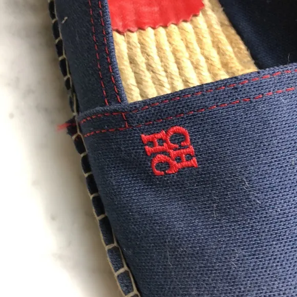 Carolina Herrera Mens espadrilles Classic navy blue Size 8.5